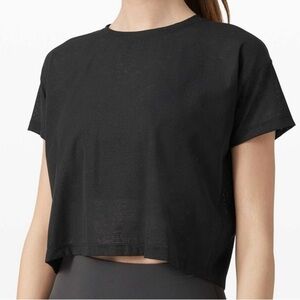 lululemon athletica Black Cates Tee Mesh